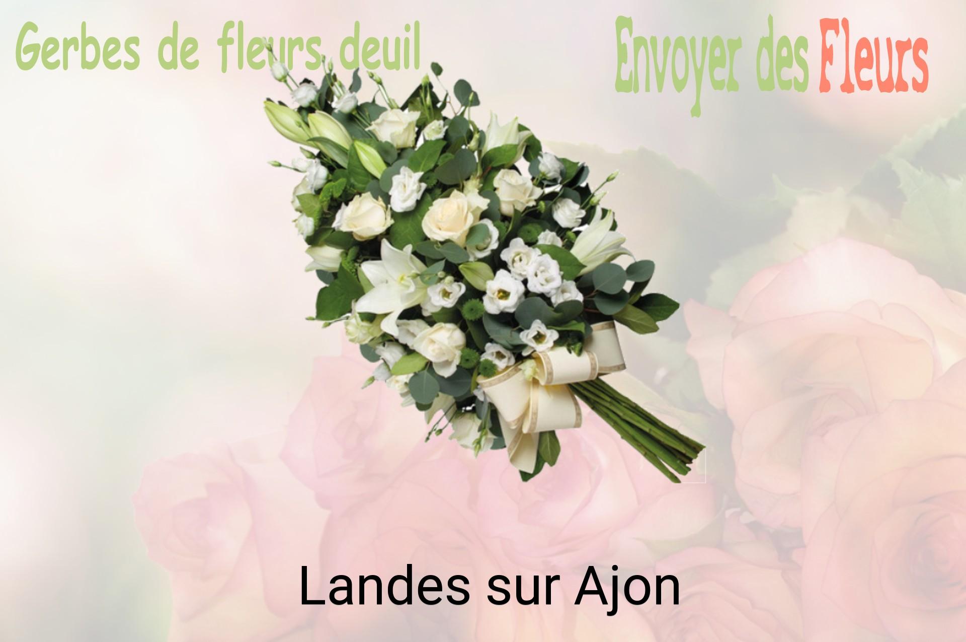 Gerbe de fleurs de deuil livrée à Landes-sur-Ajon
